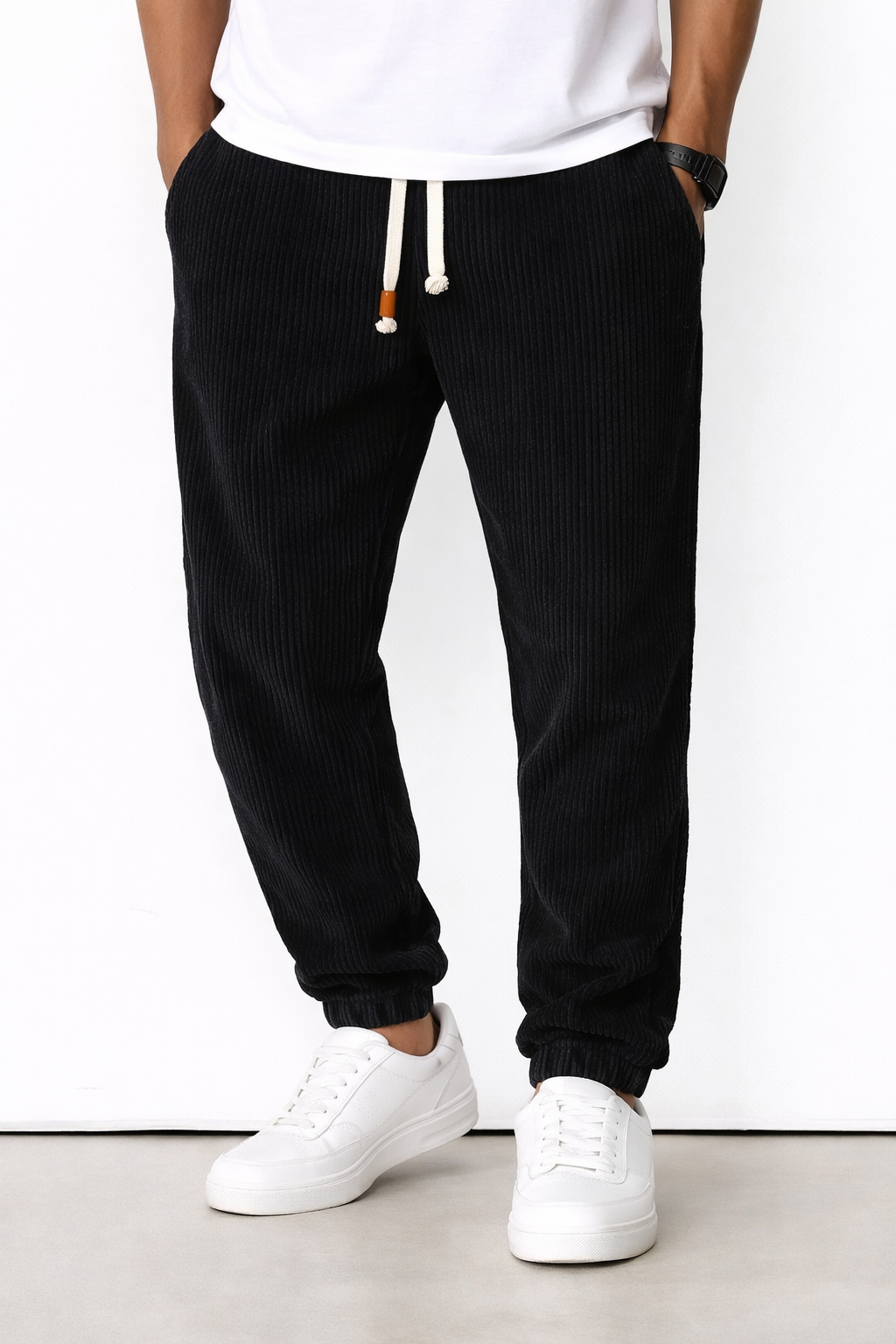 Corvino | Soft Velvet Tailored Pants for Men with Warm Cool Weather Comfort