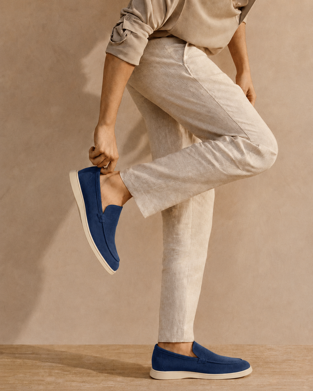 Adriano | Soft Suede Slip On Loafers for Smart Summer Days and Evenings