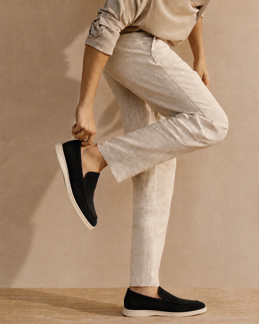 Adriano | Soft Suede Slip On Loafers for Smart Summer Days and Evenings