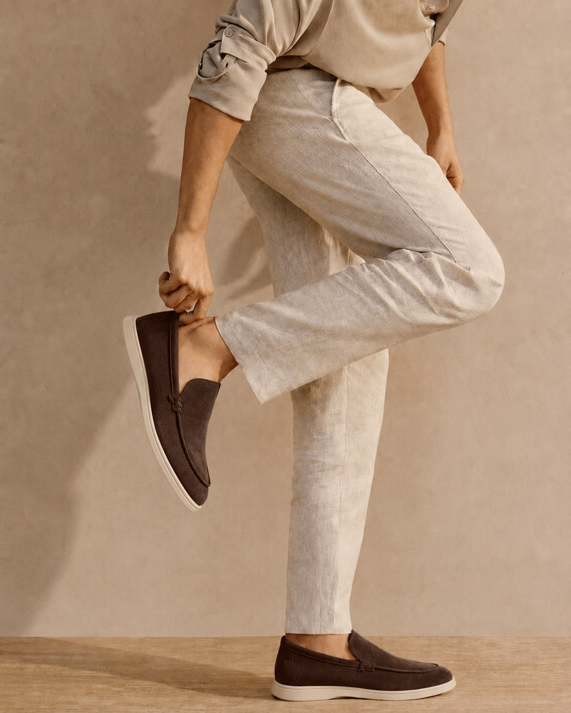 Adriano | Soft Suede Slip On Loafers for Smart Summer Days and Evenings