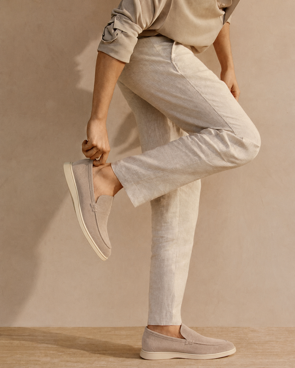 Adriano | Soft Suede Slip On Loafers for Smart Summer Days and Evenings