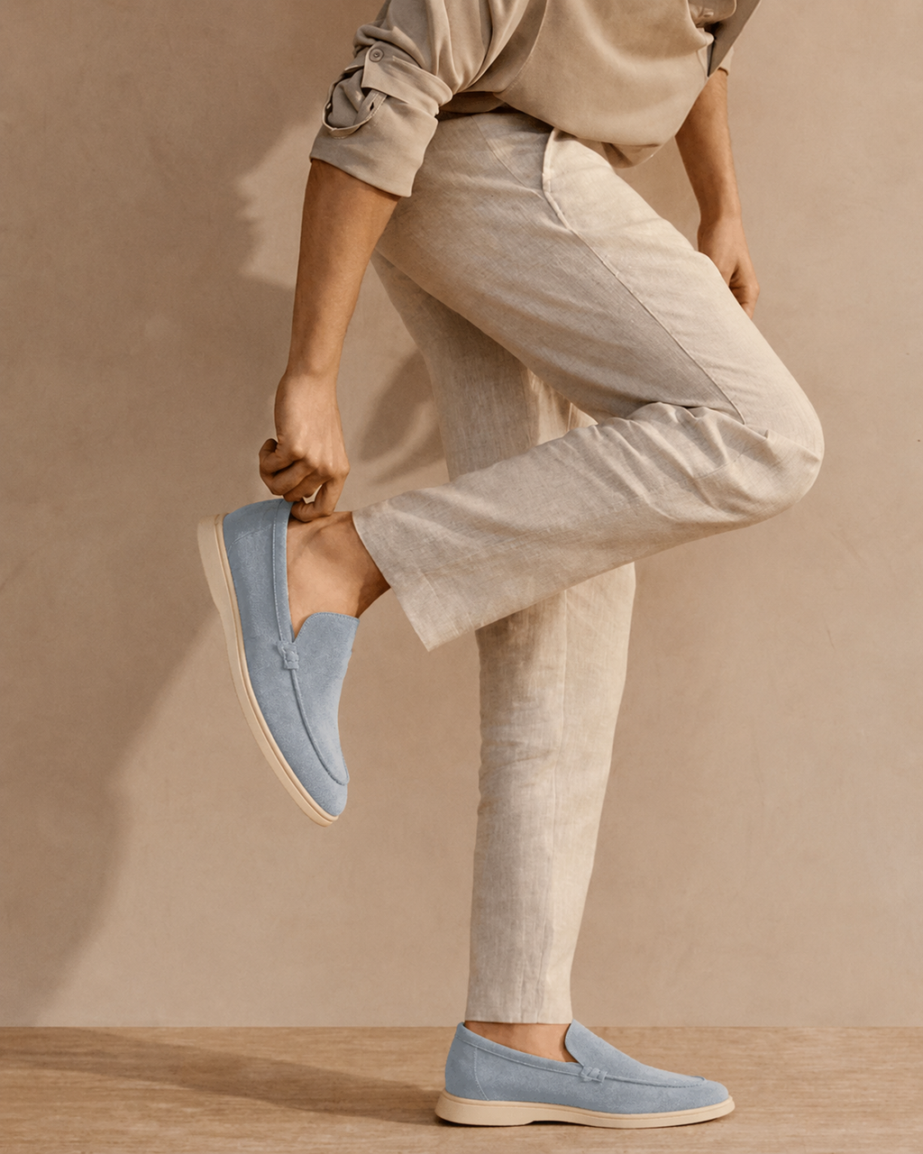 Adriano | Soft Suede Slip On Loafers for Smart Summer Days and Evenings