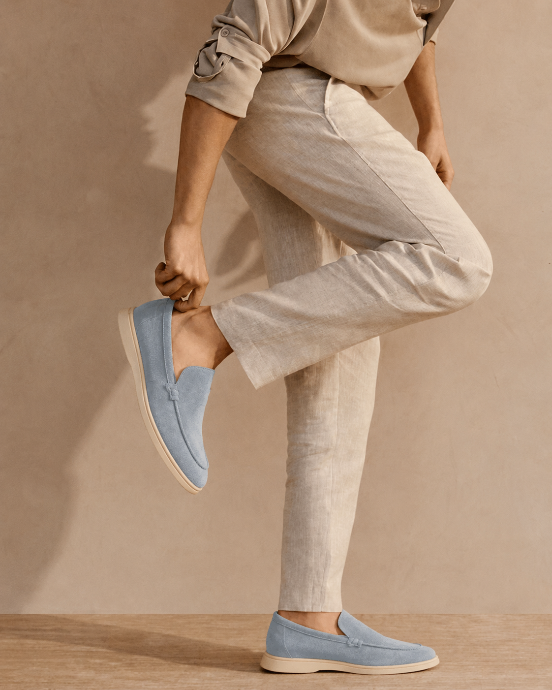 Adriano | Soft Suede Slip On Loafers for Smart Summer Days and Evenings
