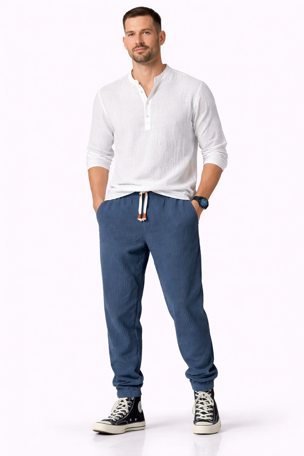 Corvino | Soft Velvet Tailored Pants for Men with Warm Cool Weather Comfort