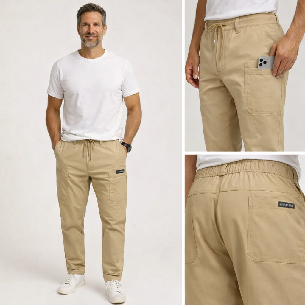 Tavarro | Loose Fit Stretch Cargo Pants for Men with Practical Everyday Pockets