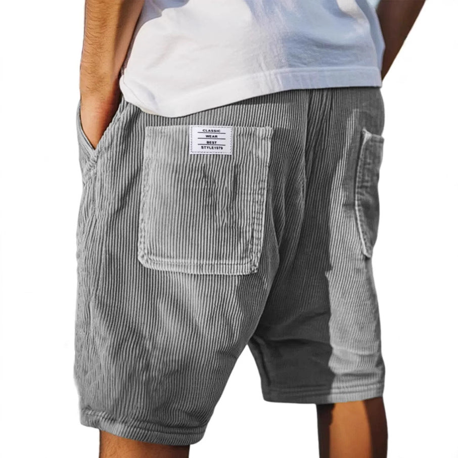 Verrano | Tailored Textured Summer Shorts for Men with Relaxed Warm Weather Fit