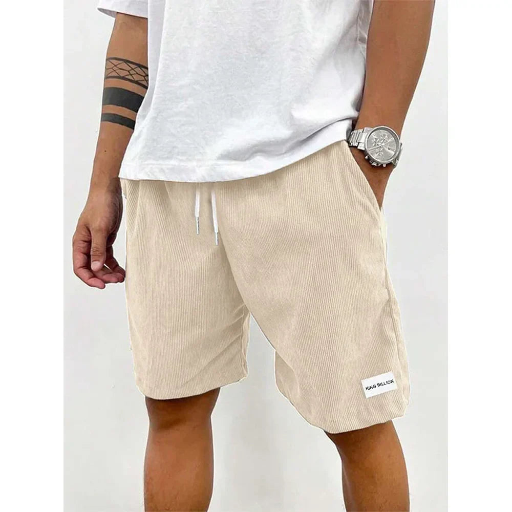 Navello | Ribbed Knit Relaxed Shorts for Men with Adjustable Sport Waistband