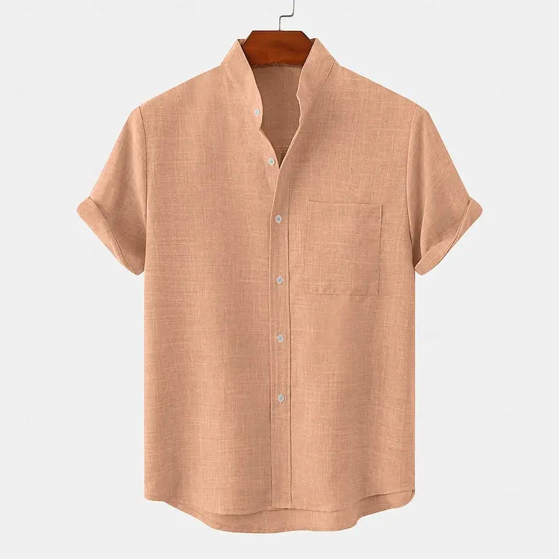 Terrano | Short Sleeve Camp Collar Shirt for Holiday and Poolside Days
