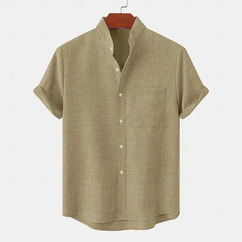 Terrano | Short Sleeve Camp Collar Shirt for Holiday and Poolside Days