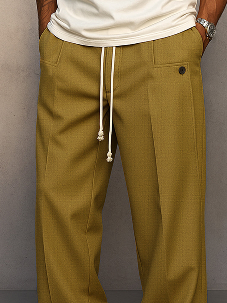 Varenna | Relaxed Fit Urban Drawstring Pants for Men with Soft Everyday Comfort