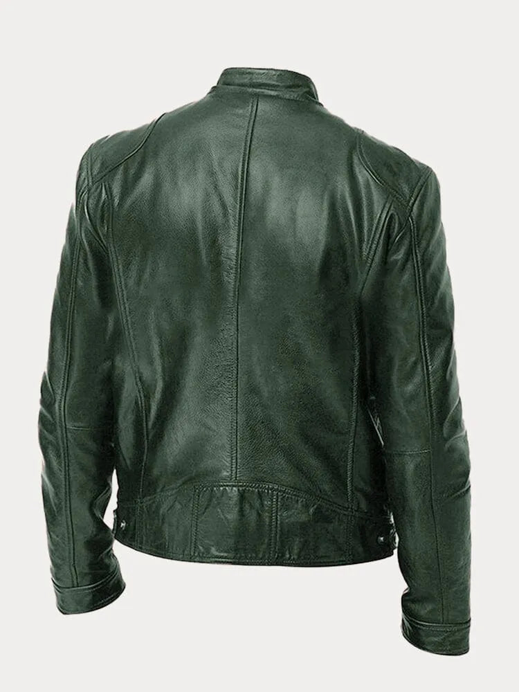 Navello | Soft Faux Leather Moto Jacket for Evening and City Wear