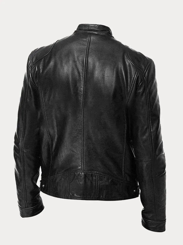 Navello | Soft Faux Leather Moto Jacket for Evening and City Wear