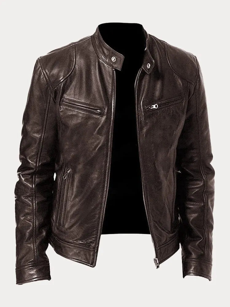 Navello | Soft Faux Leather Moto Jacket for Evening and City Wear