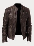 Navello | Soft Faux Leather Moto Jacket for Evening and City Wear