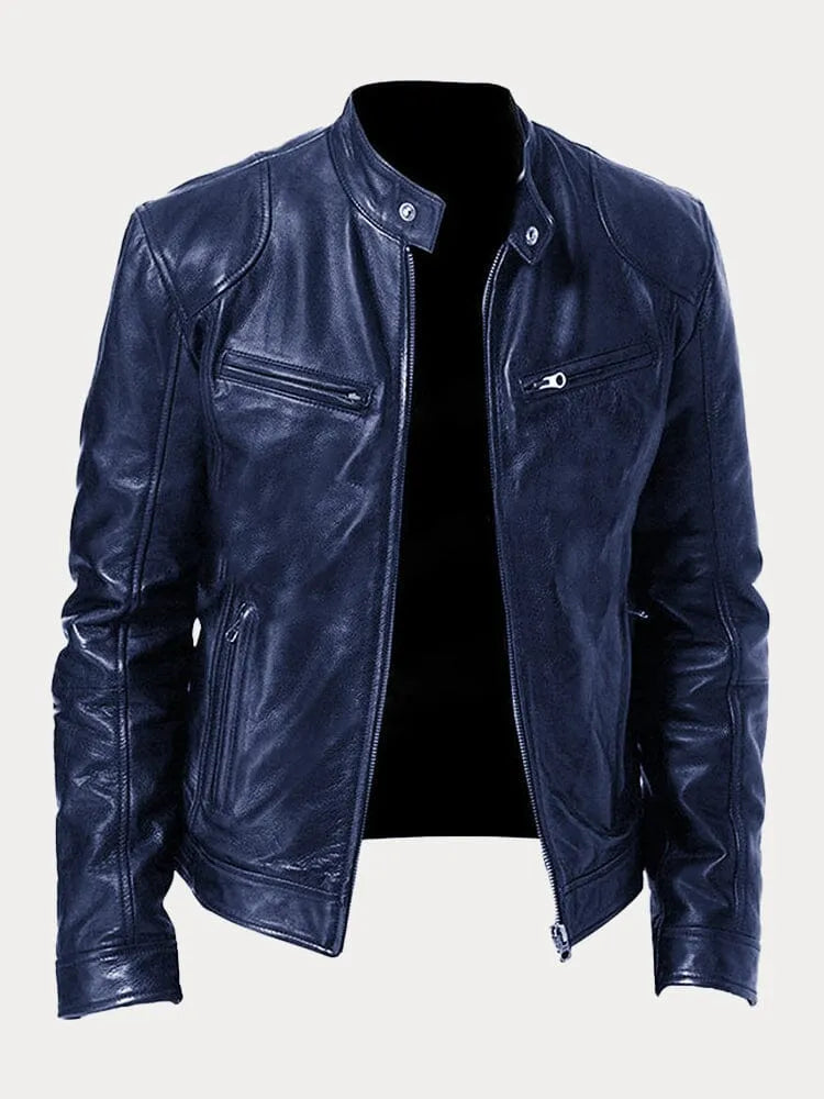 Navello | Soft Faux Leather Moto Jacket for Evening and City Wear