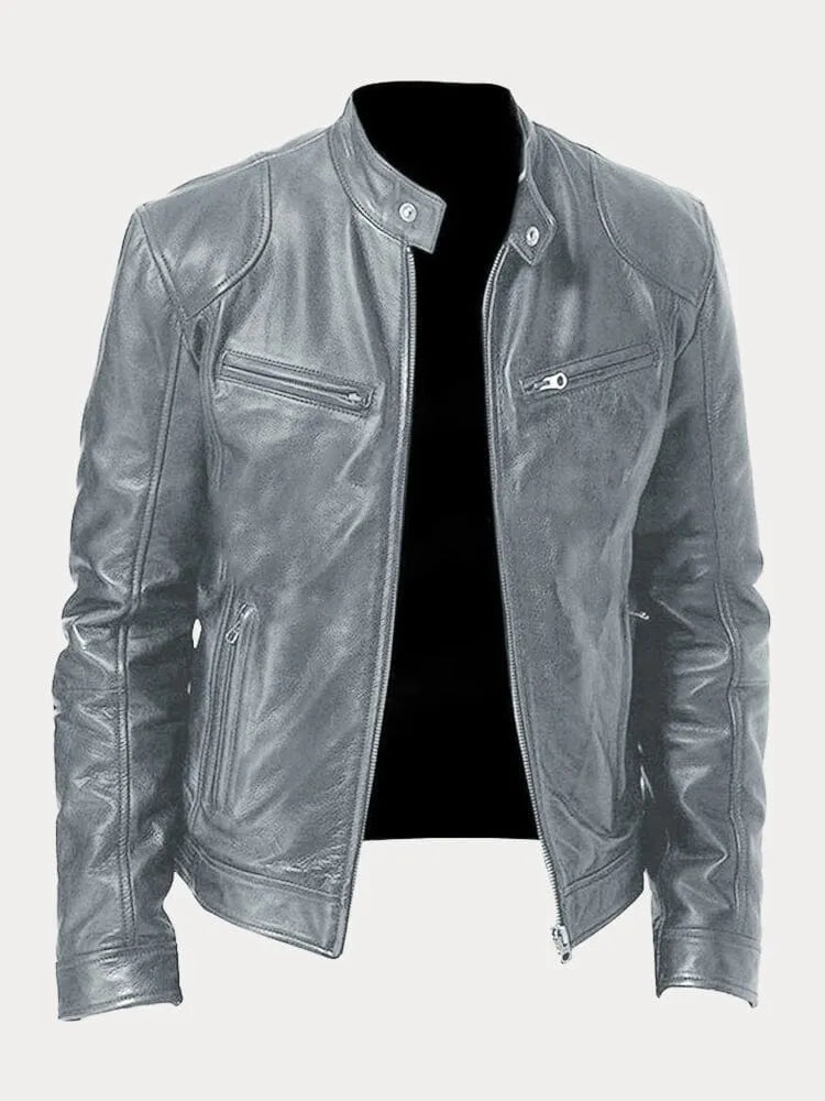Navello | Soft Faux Leather Moto Jacket for Evening and City Wear