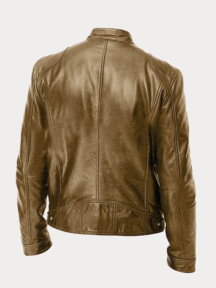 Navello | Soft Faux Leather Moto Jacket for Evening and City Wear