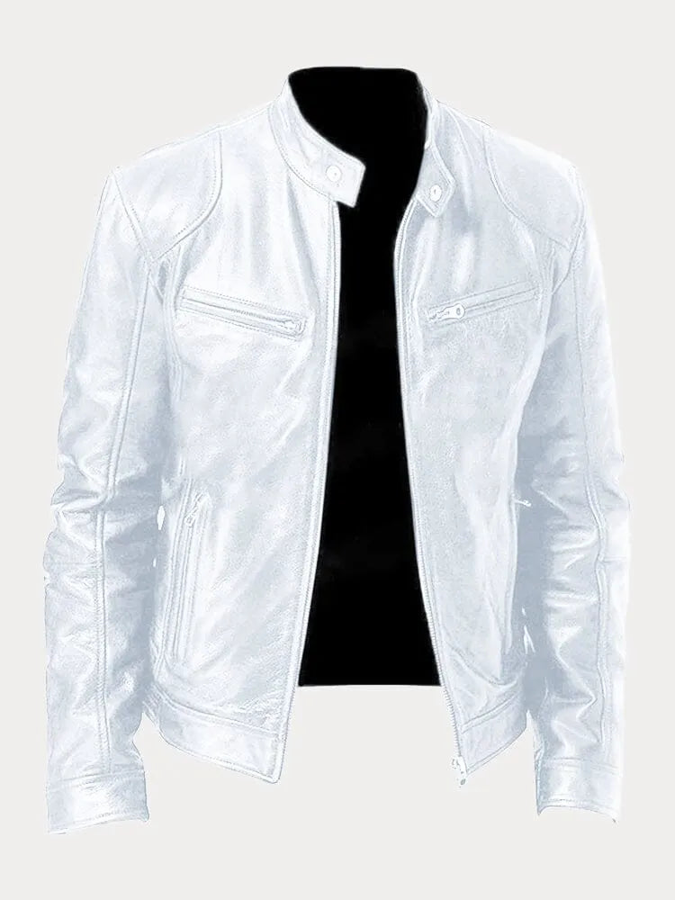 Navello | Soft Faux Leather Moto Jacket for Evening and City Wear
