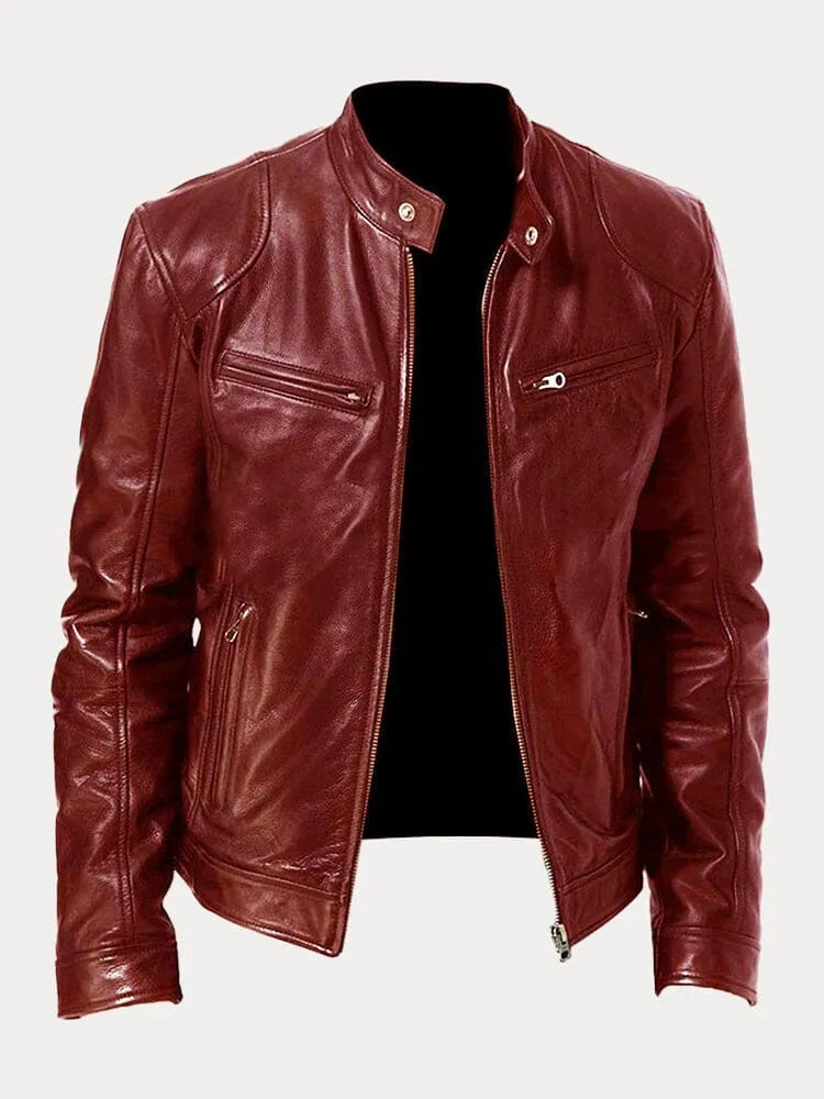 Navello | Soft Faux Leather Moto Jacket for Evening and City Wear