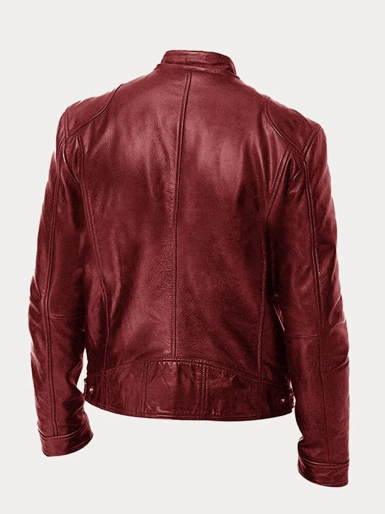 Navello | Soft Faux Leather Moto Jacket for Evening and City Wear