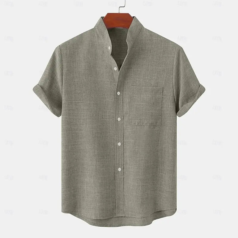 Terrano | Short Sleeve Camp Collar Shirt for Holiday and Poolside Days