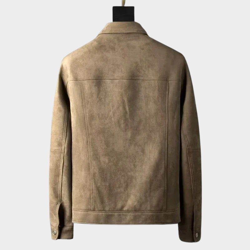 Nerino | Soft Suede Look Trucker Jacket for Autumn Days and City Evenings