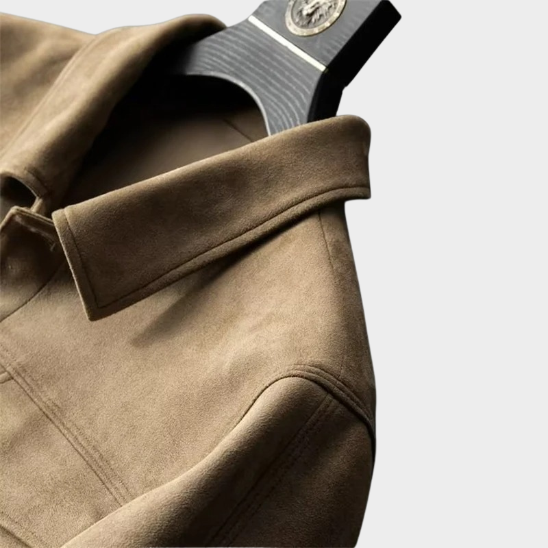 Nerino | Soft Suede Look Trucker Jacket for Autumn Days and City Evenings