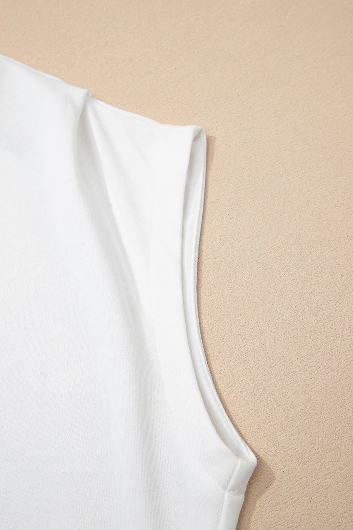 Danae | Mock Neck Cap Sleeve Relaxed Top for Everyday Layering
