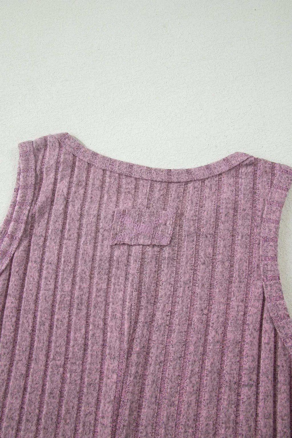 Noelia | Ribbed Mineral Washed Slim Fit Tank Top for Layering