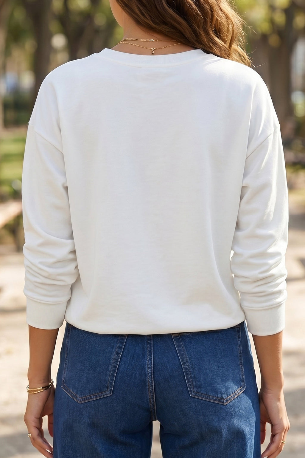 Brienne | Dropped Shoulder Long Sleeve Top with Relaxed Drape