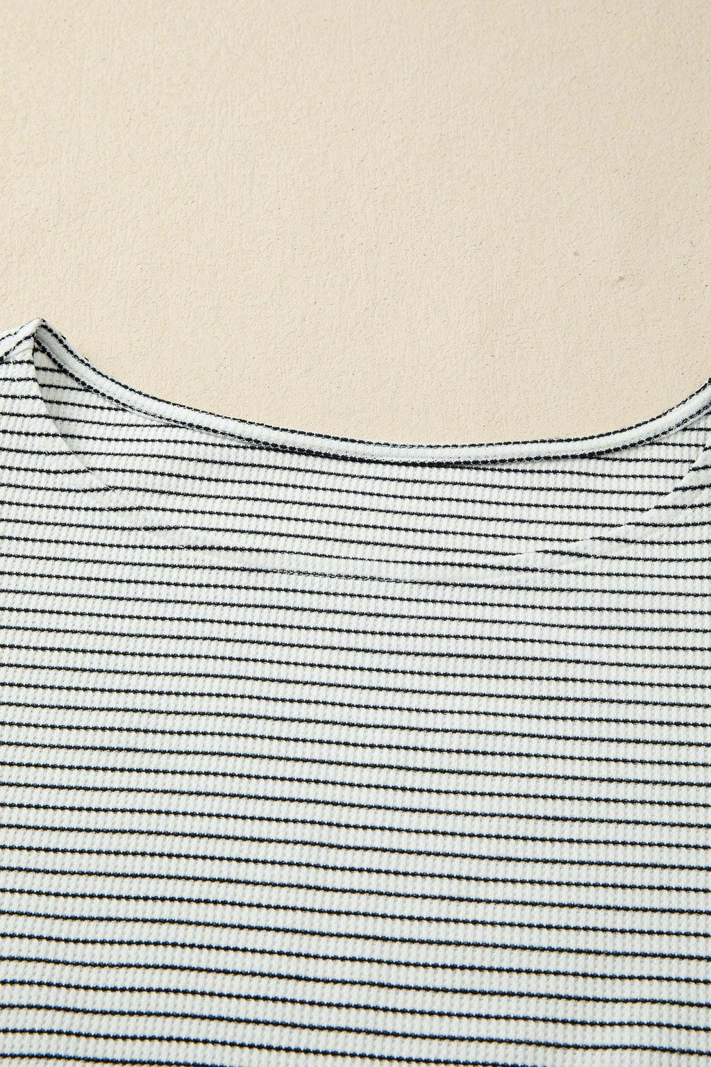 Ximena | Striped Ruffle Trim Sleeveless Tank Top