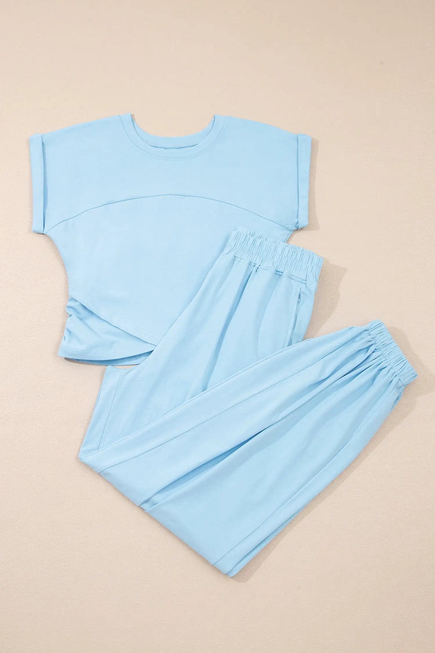 Genevra | Cropped Tank and Drawstring Jogger Two Piece Set