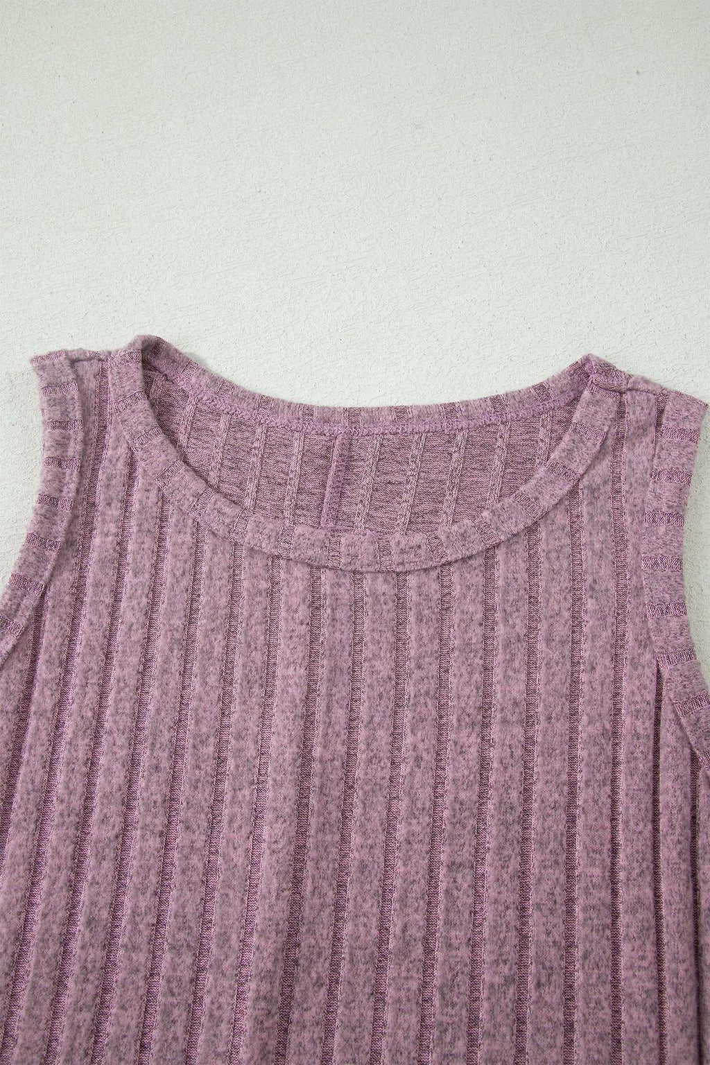 Noelia | Ribbed Mineral Washed Slim Fit Tank Top for Layering
