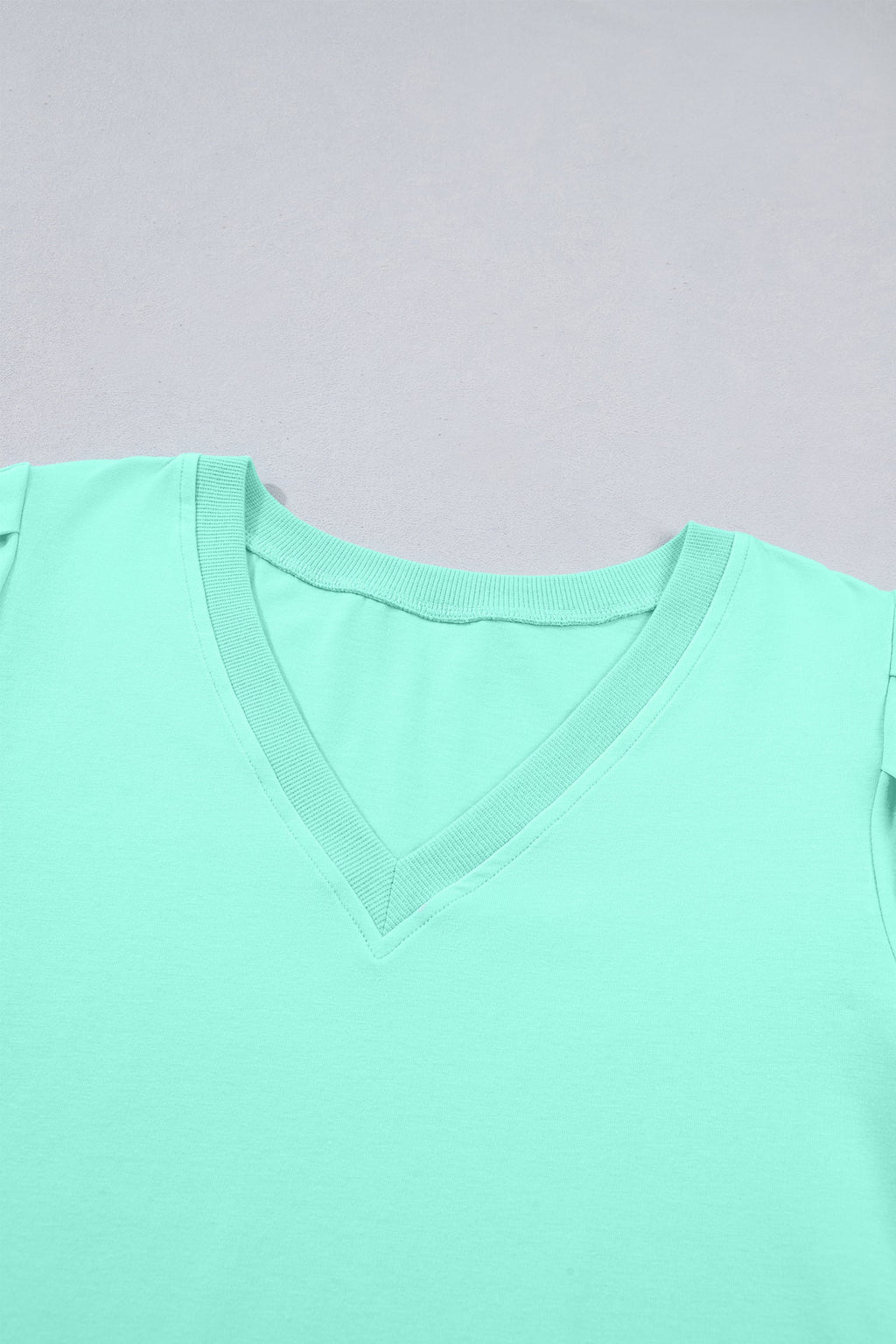 Willa | V Neck Puff Sleeve Blouse in a Clean Solid Finish