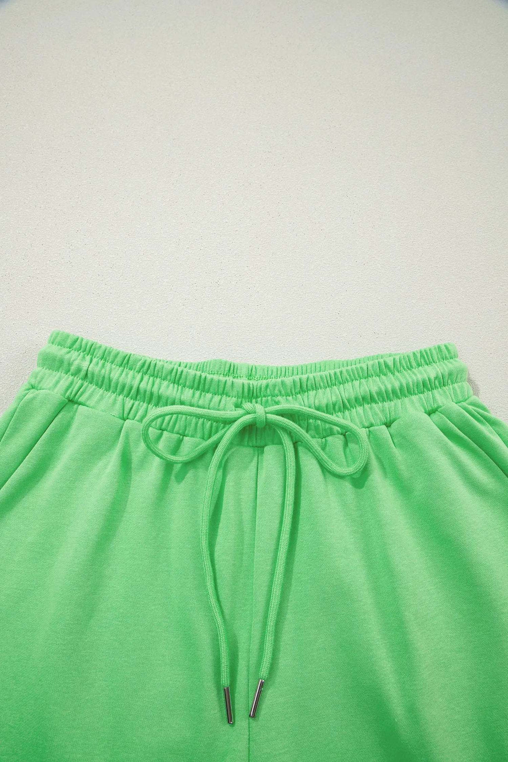 Paloma | Relaxed Blouson Top and Drawstring Shorts Two Piece Set