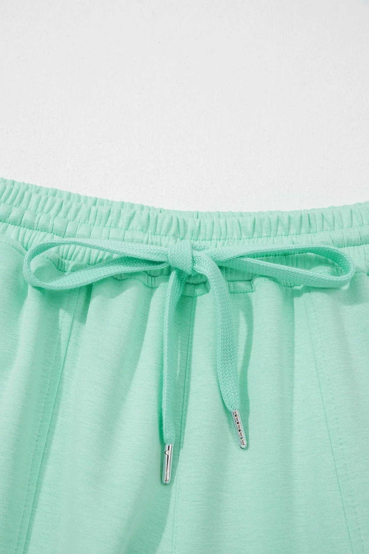 Isolde | Drawstring Wide Leg Two Piece Lounge Set with Elastic Waist