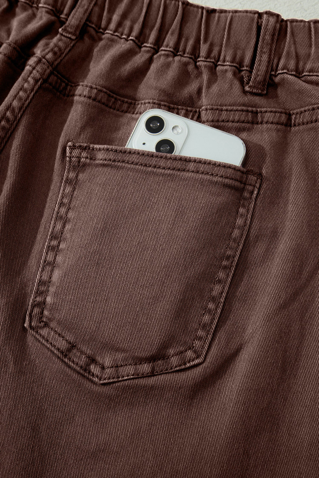 Romilly | Ankle Length Barrel Leg Jeans with Square Patch Pockets