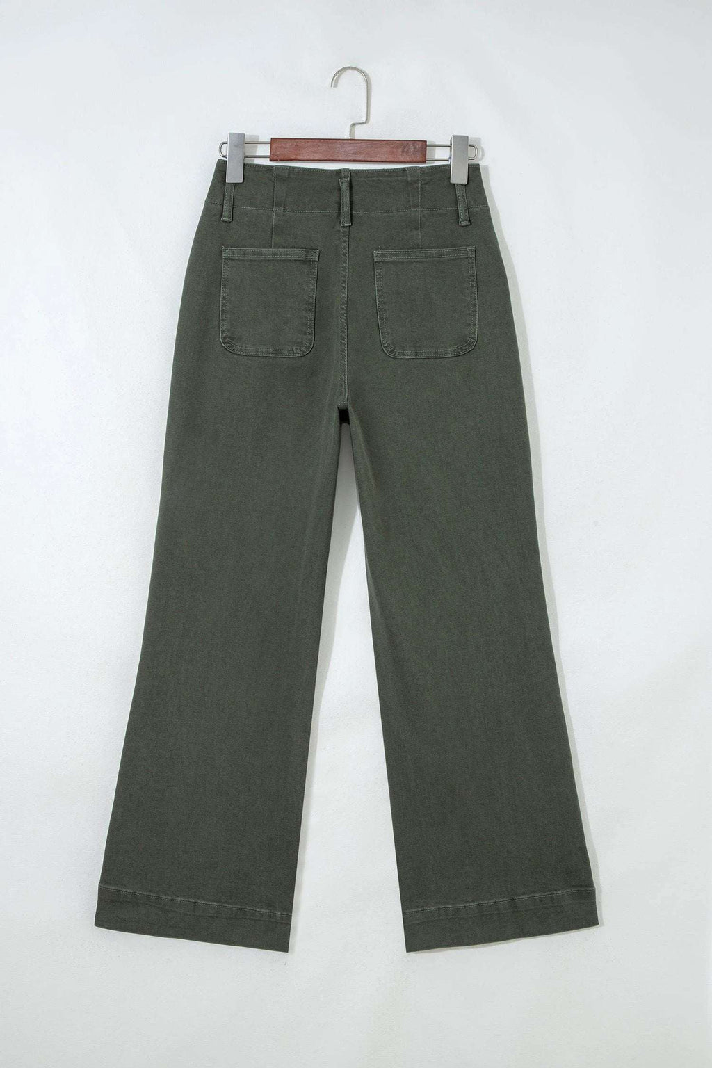 Bellina | High Rise Two Button Flare Jeans for Women with Clean Straight Seams