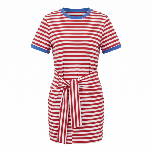 Marlowe tee mini dress on white background