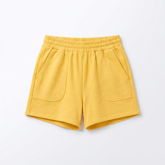 Serafina | Collared Polo Tee and Elastic Waist Shorts Two Piece Set