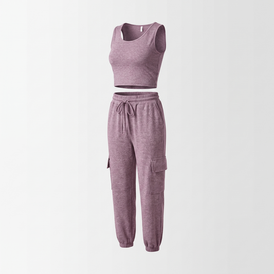 Verena | Sleeveless Tank and Drawstring Jogger Two Piece Set