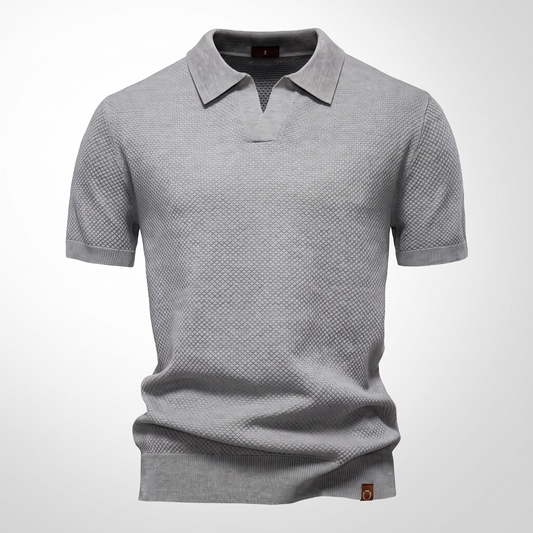 Ostano | Soft Knit Classic Polo Shirt for Men with Tailored Everyday Fit