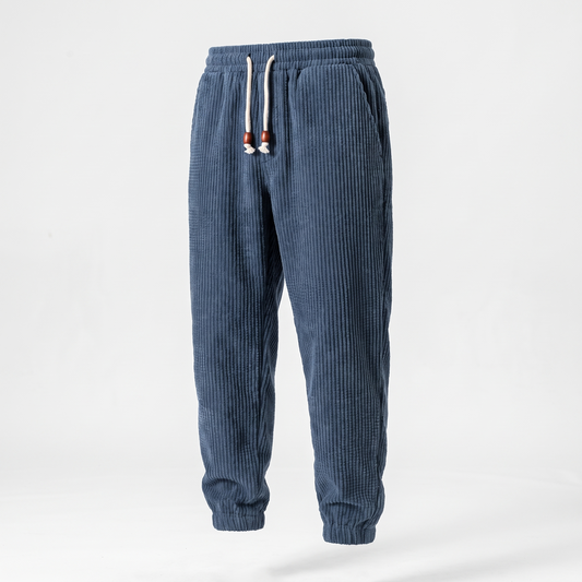 Corvino | Soft Velvet Tailored Pants for Men with Warm Cool Weather Comfort