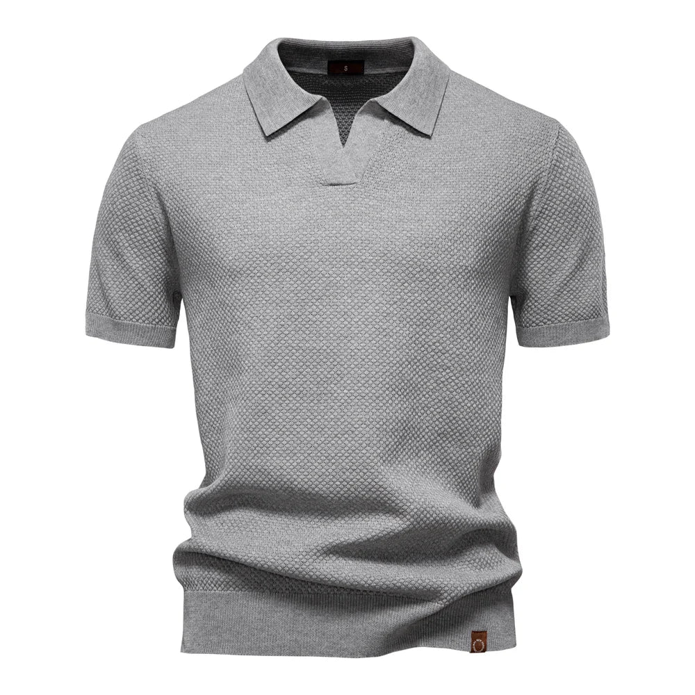 Ostano | Soft Knit Classic Polo Shirt for Men with Tailored Everyday Fit