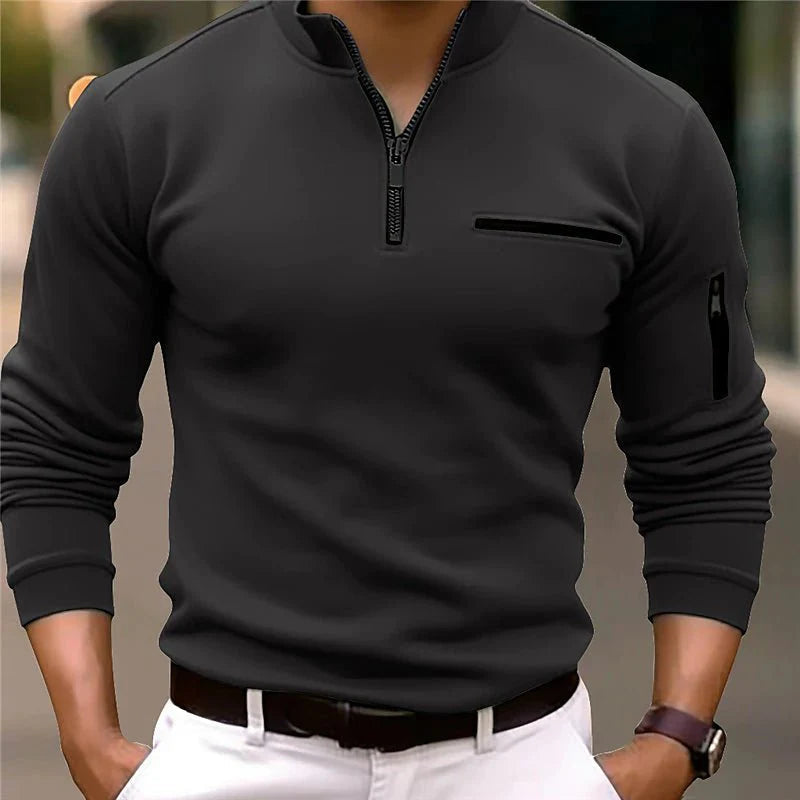 Arlenzo | Luxe Quarter Zip Pullover for Golf Days and Cool Mornings